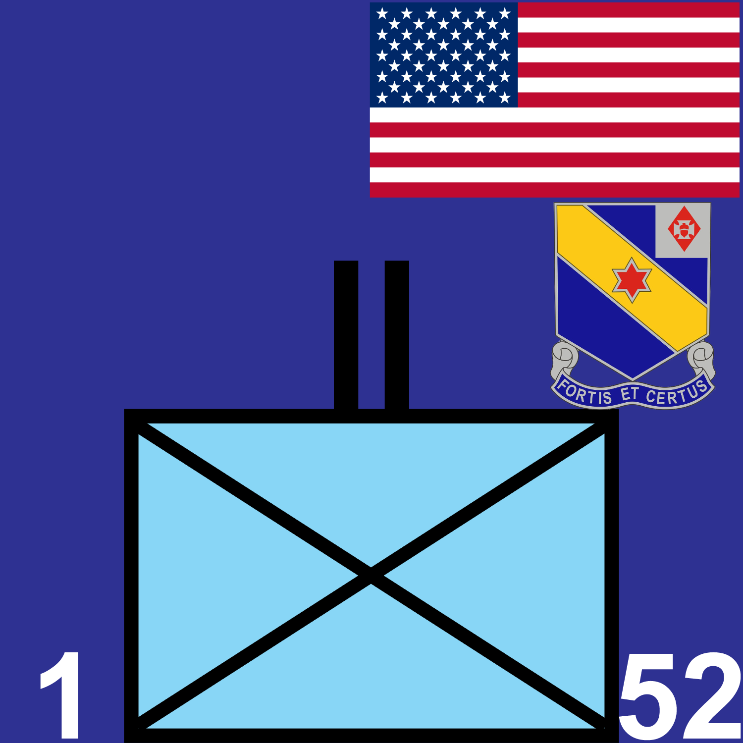 1st Battalion, 52nd Infantry marker